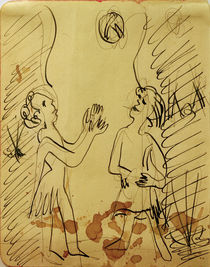 Ernst Ludwig Kirchner, Two girls playing ball by klassik art