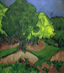 Kirchner / Landscape w. chestnut tree/c1913 by klassik art