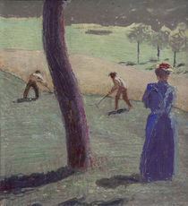 A.Macke / Farm Labourers on a Field near... by klassik art