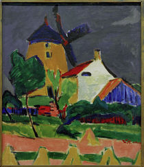 E.L.Kirchner, Die Windmühle... von klassik art
