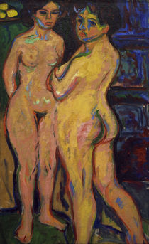E.L.Kirchner, Stehende nackte Mädchen... von klassik art