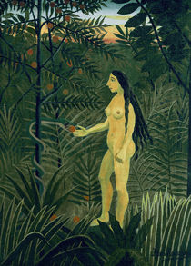 H. Rousseau / Eve receives the Apple by klassik art