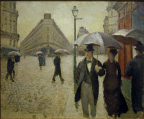 G.Caillebotte, Straße in Paris bei Regen von klassik art