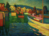 W.Kandinsky, Autumn Landscape With Boats by klassik art