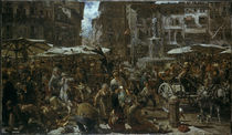 A. v. Menzel, Piazza d’Erbe zu Verona/1884 by klassik art