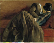 Adolph Menzel / Sister asleep / 1848 by klassik art