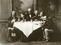 A. v. Menzel Gruppenbild um 1865 / Foto by klassik art