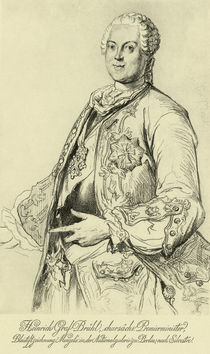 Heinrich von Brühl / Menzel n. Silvestre von klassik art