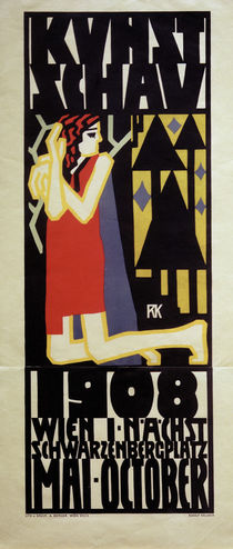 R.Kalvach, Plakat Wiener Kunstschau 1908 von klassik art