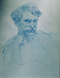Alfons Mucha, Selbstbildnis von klassik art
