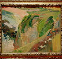 Gauguin / Flut Player on th. Cliffs/ 1889 by klassik art