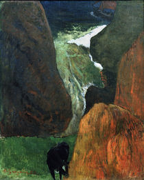 P.Gauguin, Landschaft mit Kuh von klassik art