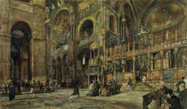 Venedig, Markuskirche / Aquarell v. R.Alt by klassik art