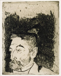 Stéphane Mallarmé / Radierung v. Gauguin von klassik art