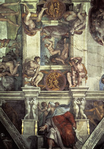 Michelangelo, Erschaffung Evas u. Ezech. von klassik art