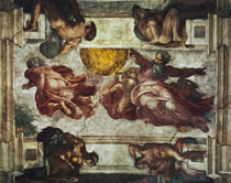 Michelangelo, Erschaffung von Sonne, Mond und ... von klassik-art