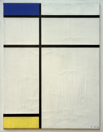 Composition (B) with Blue, Yellow and Black / P. Mondrian / Painting 1936 by klassik art
