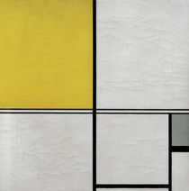Mondrian / Komp. Doppellinie u. Gelb/ 1932 von klassik art