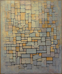 Tableau No, 1; Composition No.1; Compositie 7 / P. Mondrian / Painting 1914 by klassik art