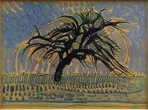 The Blue Tree / P. Mondrian / Painting 1908 by klassik art