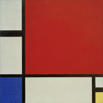 P.Mondrian, Komposition in Rot, Blau... von klassik art
