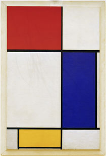 Mondrian / Komposition mit Rot, Gelb, Blau von klassik art