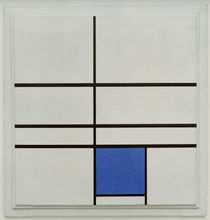 Mondrian / Komposition mit Blau/ 1935 von klassik art