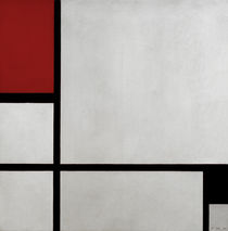 P.Mondrian, Composition Red And Black by klassik art