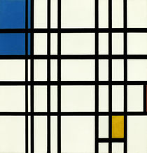 Mondrian / Rhythmus der geraden Linien von klassik art