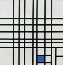 Mondrian / Composition Nr. 12; blue/1937–42 by klassik art