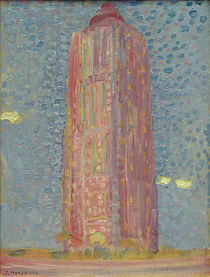 Lighthouse in Westkapelle / P. Mondrian / Painting 1909 by klassik art