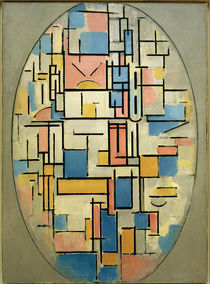 Mondrian / Komposition im Oval/ 1914 von klassik art