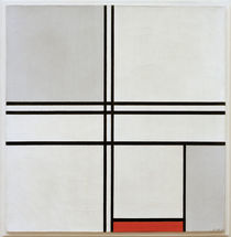 Mondrian / Composition grey-red / 1935 by klassik art