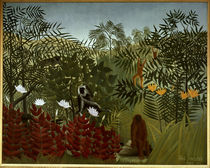 H.Rousseau, Tropischer Wald mit Affen von klassik art