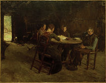 M. Liebermann, Ostfriesische Bauern beim Tischgebet by klassik art