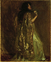 M. Slevogt, Tänzerin in Gold von klassik art