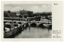 Berlin, Nationalgalerie und Friedrichsbrücke / Fotopostkarte, um 1925 by klassik art