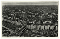Berlin-Charlottenburg mit Lietzensee, Vogelschau / Fotopostkare, um 1935 von klassik art