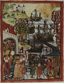 Hansische Schiffe 1497 / Buchmal. von klassik art