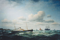 Franz Hünten / Post steamship Stephan by klassik art