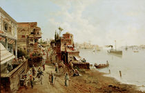 Istanbul, Harbour / Painting K.Kaufmann by klassik art