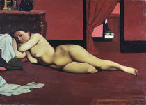 F.Vallotton, Akt im roten Salon von klassik art