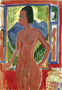 E.L.Kirchner, Nackte Frau am Fenster von klassik art