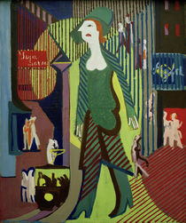 E.L.Kirchner / Woman crossing the Road by klassik art
