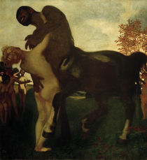 F. v. Stuck / Centaur and Nymph / 1895. by klassik art