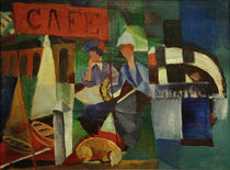A.Macke, Zwei Damen im Café by klassik art