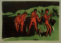 E.L.Kirchner / Bathers throwing Reeds by klassik art