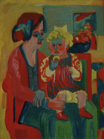 E.L.Kirchner, Mädchen mit Kind von klassik art
