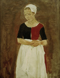 M.Liebermann, Stehendes Waisenmädchen by klassik art