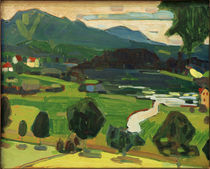 Murnau - View across Staffelsee / W. Kandinsky / Painting 1908 by klassik art